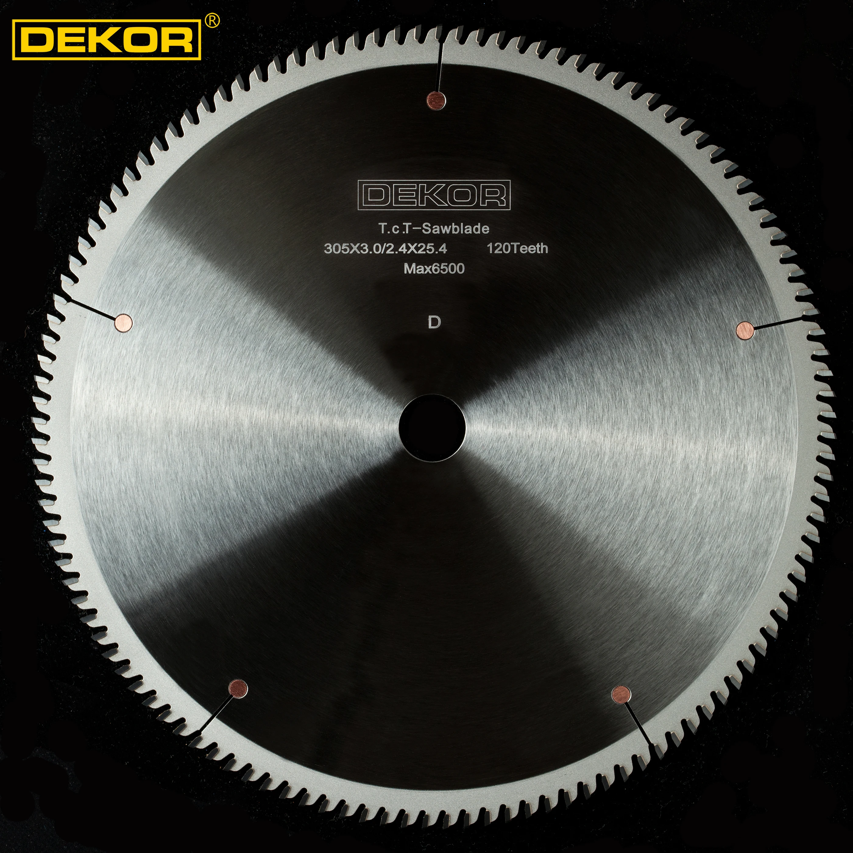 
DEKOR TCT Tungsten Carbide Tipped circular V slot of speak saw blade for single or double axes saw machines 