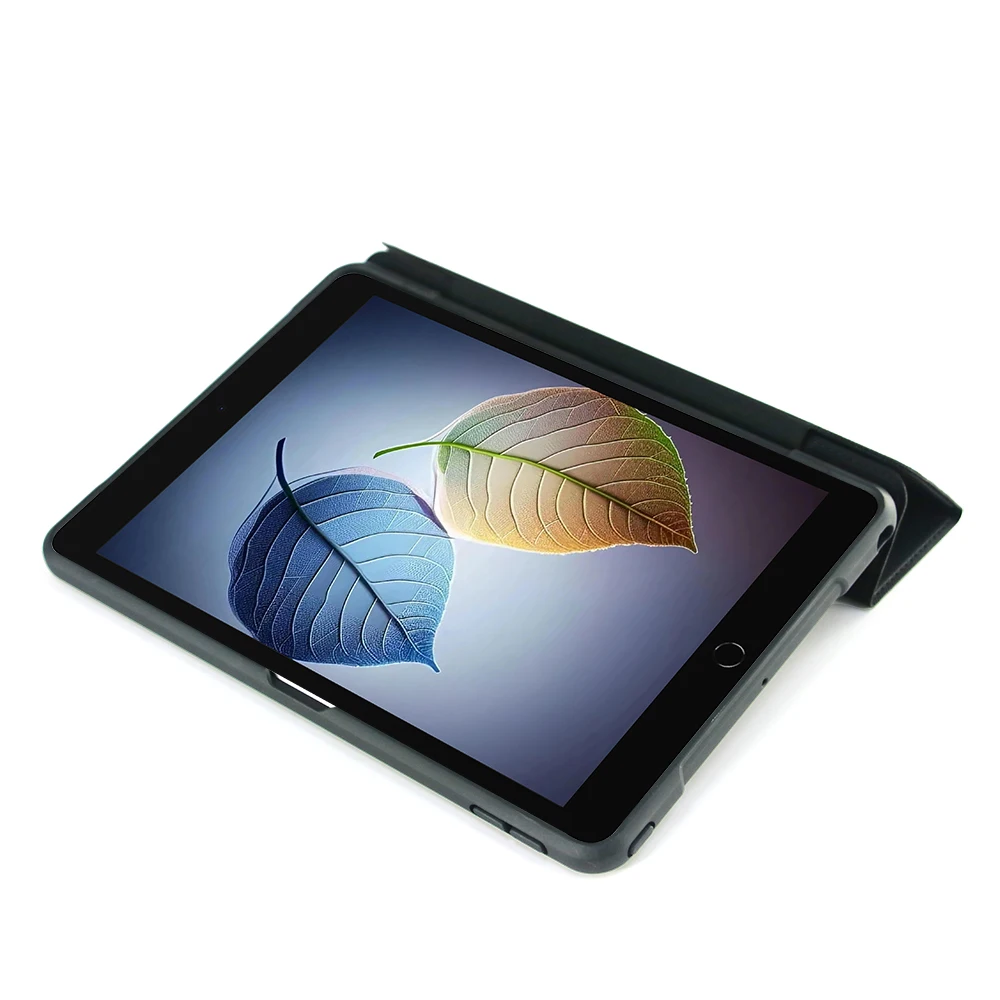 Shockproof Rugged Case V- Strap Holding Back Cover Hard PC Anti-fall Corner Airbag Tablet Case for iPad 7/8/9th