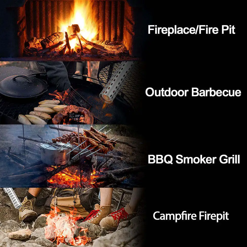 VERTAK 2000W Outdoor Kitchen Wood Burner Bbq Firestarting Lighter Charcoal Fire Starter Electric Lighter for Grill and Firewood