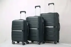 100% New PP Hard shell PP newest valise for Travel Bag Luggage Sets