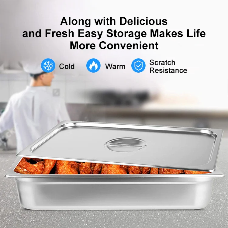 Factory Direct OEM Accept Contemporary Gastronorm Holder Stainless Steel Food Warmer Pans S/S Gn Pan
