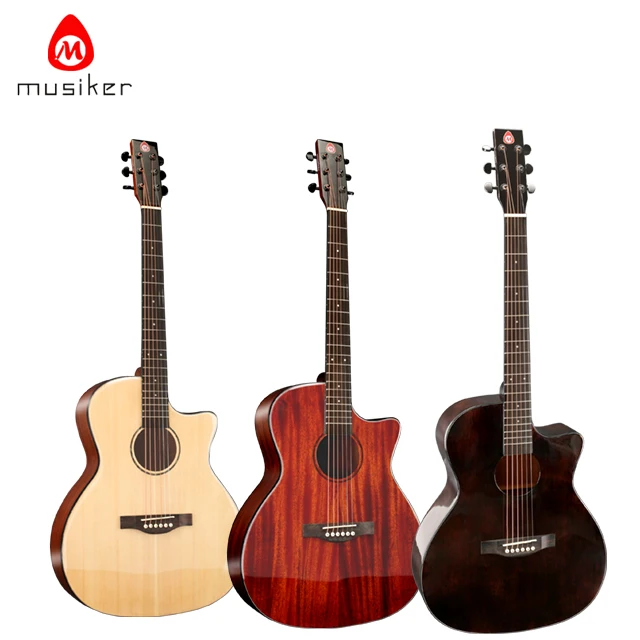 
share it Ready to ship Manufacturers supply 4041 inch bright folk guitar handmade solid wood folk guitar instruments 