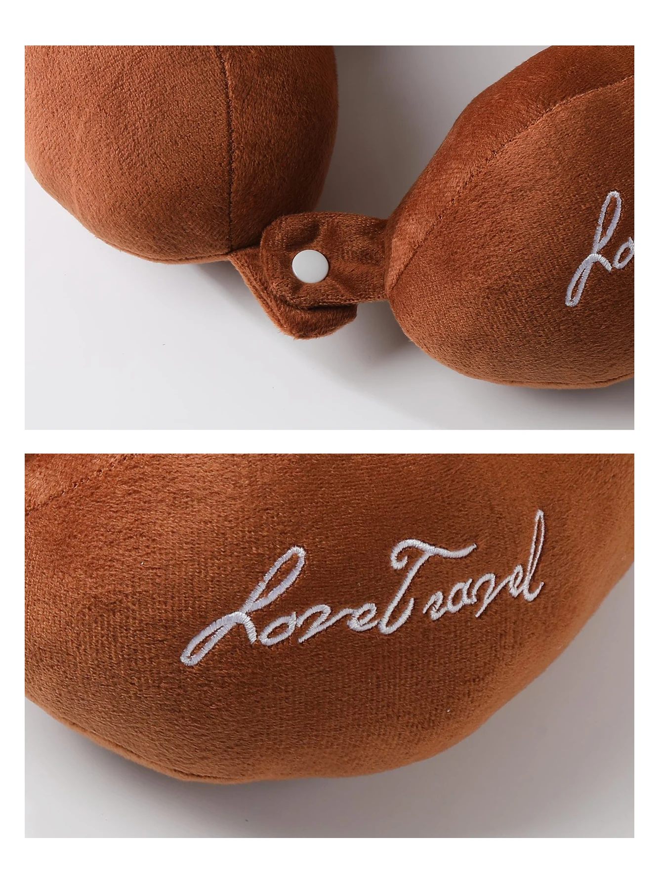 Cartoon U-Shaped Double Hump Travel Plane Pillows Soft Nap Driving Neck Protection for Sleeping & Nursing Airplane Hotel Camping