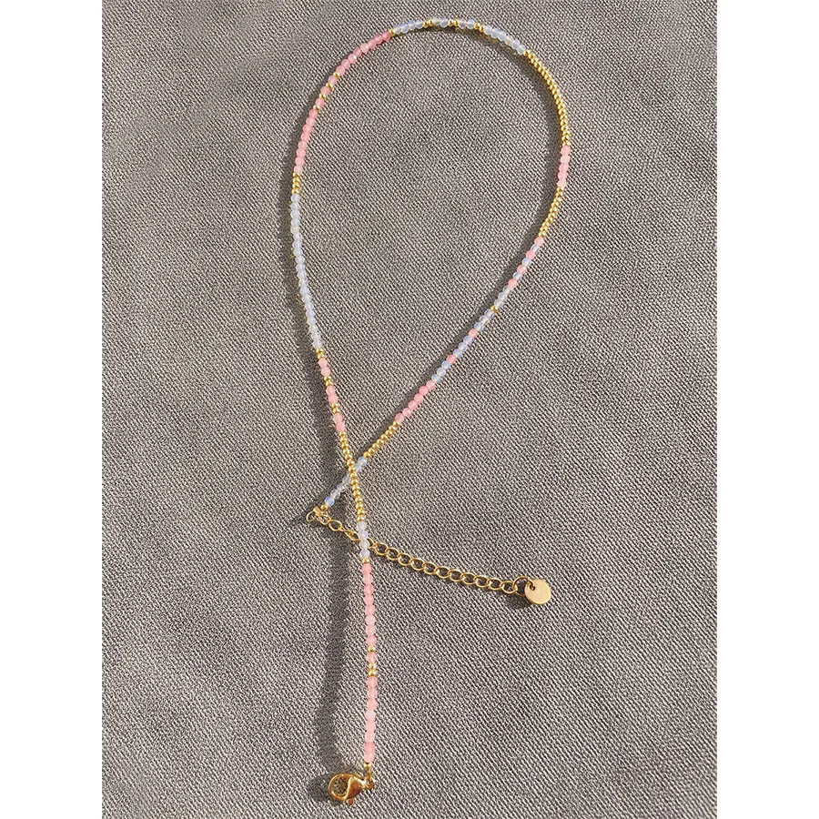 Fashion multi layer bead personalized necklace beaded necklaces women for Girls