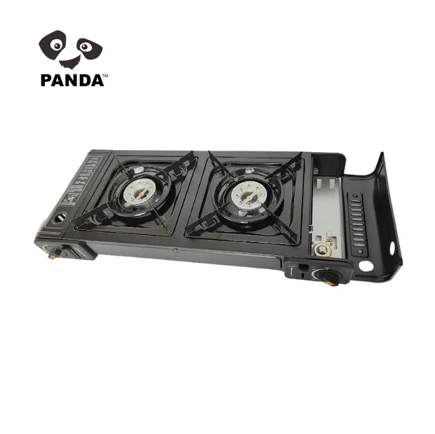 AGA/CE Approved Outdoor Camping 2 Burner Gas Stove Prices Commercial Outdoor Table Top Portable 2 Burners Electric Camping Stove