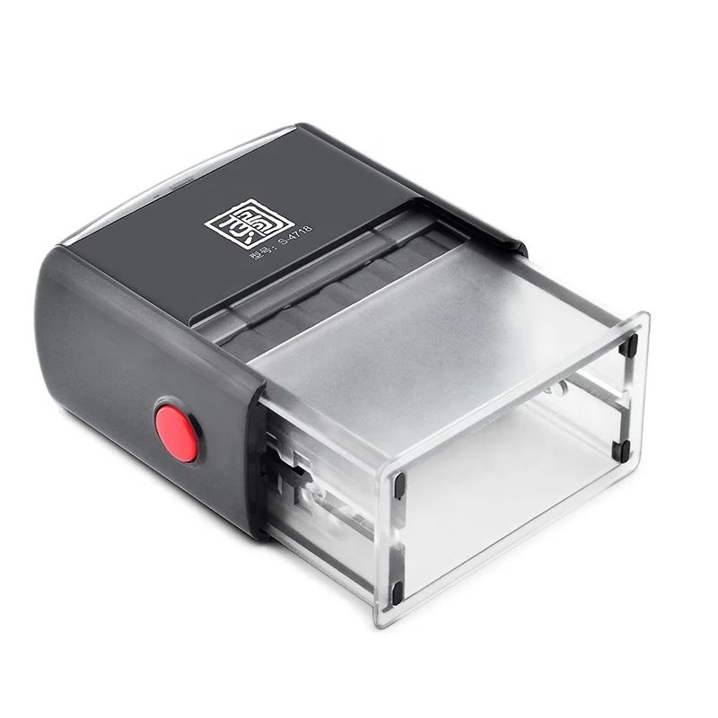 Factory Make Custom Rubber Office Self Inking Stamp Small Or Big Size Square Rubber Stamp With Ink Color And Ink Pad