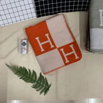 Letter H shawl cashmere blanket