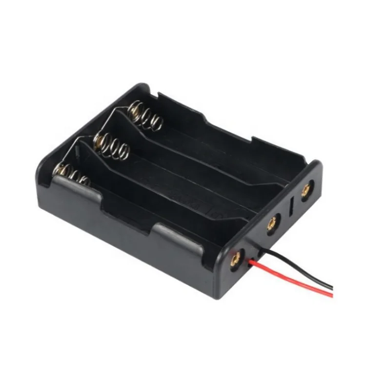 3 x 18650 Battery Holder with Lead Wires 3.7v Lithium 18650 Battery Holder in Parallel