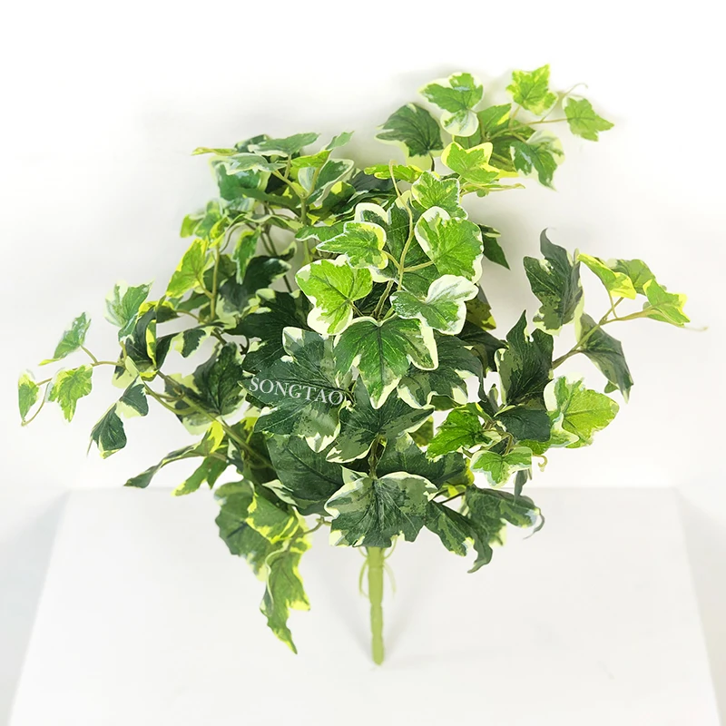Small Pot Mini Tabletop Artificial Ivy Plant Greenery Decoration for Home or Office
