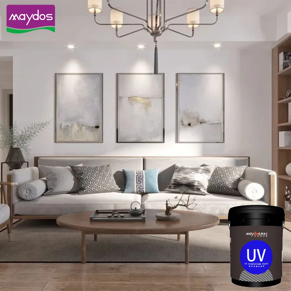 Maydos UV curing paint for wood High Gloss Scractch Resistant UV Varnish coating