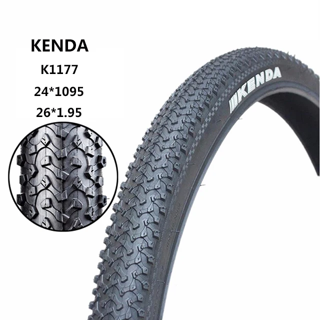 KENDA K1177 Steel wire large pattern 24/26 * 1.95 22TPI 65PSI MTB bicycle tires llanta de bicicleta