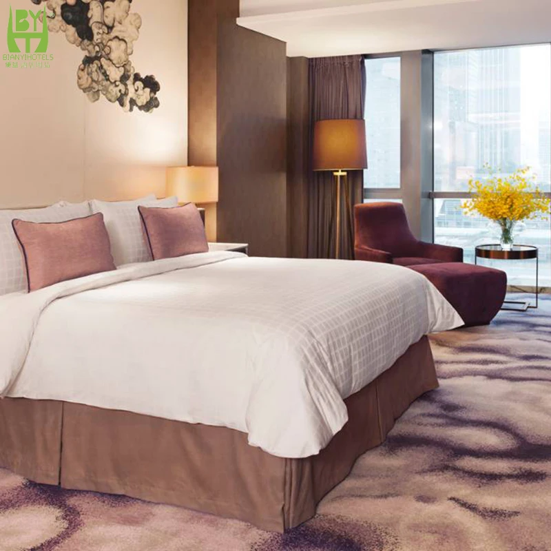 Роскошный Kimpton Hotels Project 5-звездочный гостиничный набор мебели для спальни деревянный гостевой номер квартиры