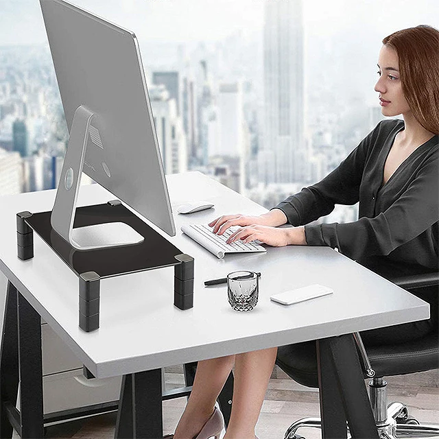 
Height Adjustable Monitor Riser Monitor Stand Laptop Stand Laptop Riser Office Storage 