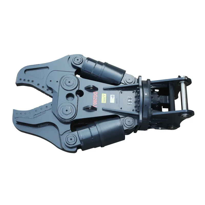 Hydraulic rotating excavator attachment demolition double cylinder metal scrap shear For 25-35T Excavator hydraulic Scrap Shears