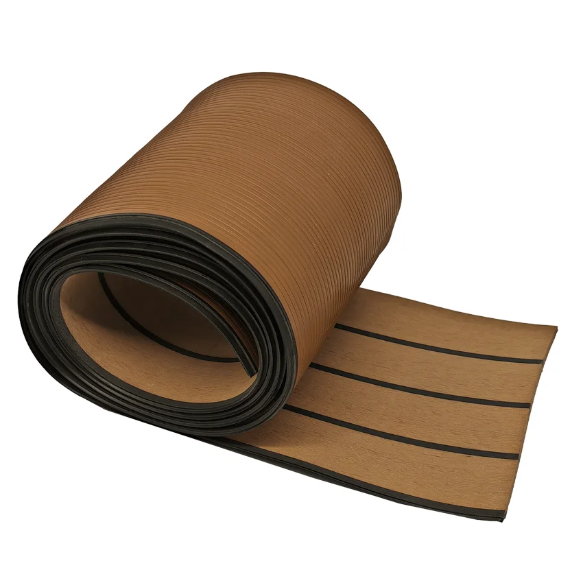 Soft pvc boat decking synthetic teak manufacturer in china