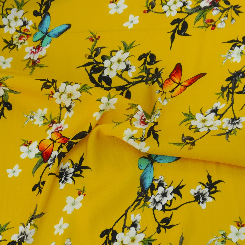 100% Rayon Viscose Woven Challis Floral Digital Printing Plain Poplin Satin Crepe High Quality Fabric Somali
