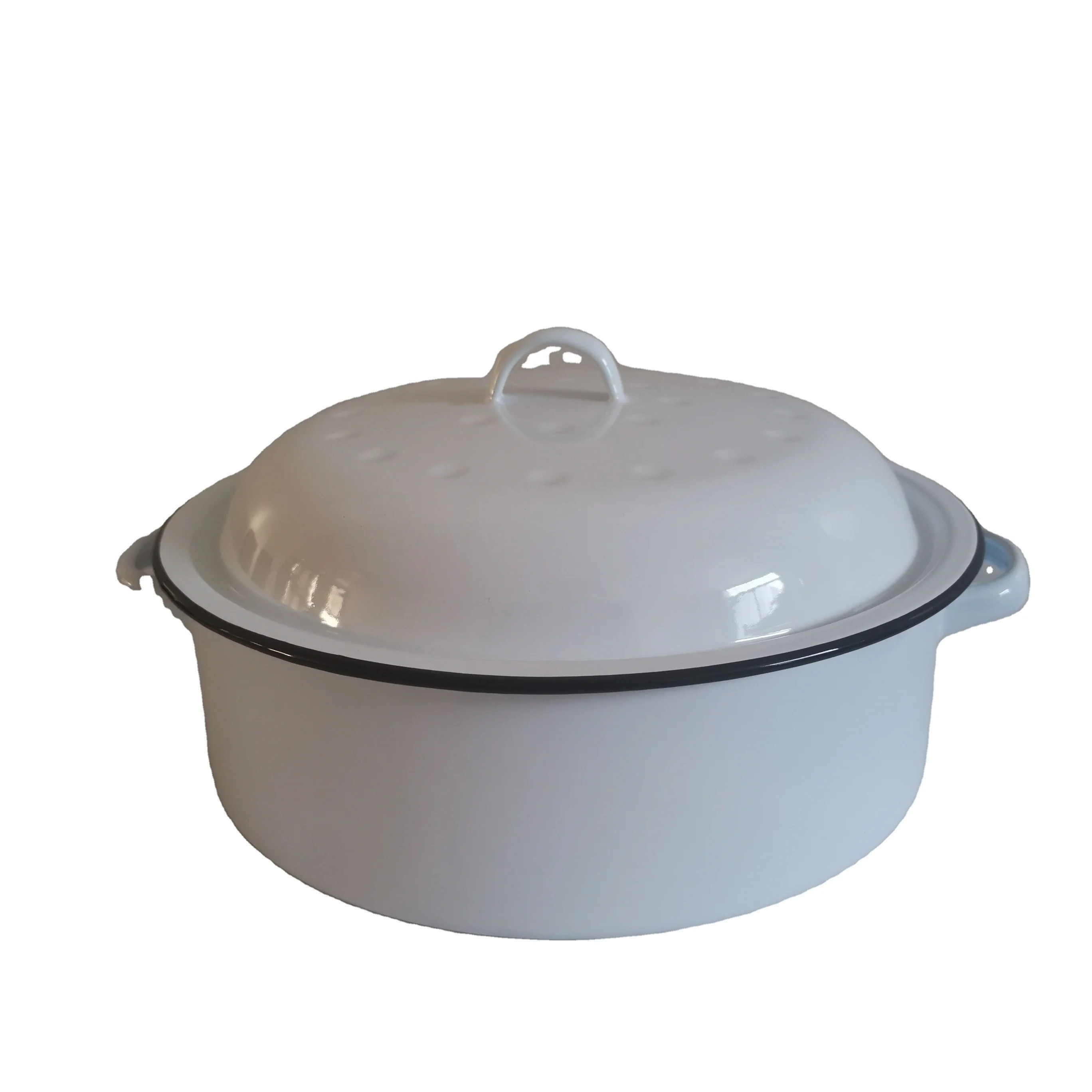 Enamel Roaster and Casserole Set Kitchenware Cooking Pot with Customized Logo