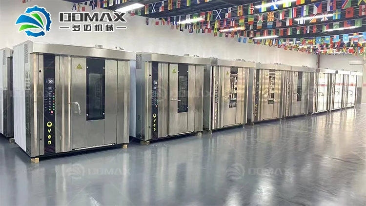 Factory sirect sale Gas Hot Air Convection Rotary Oven 10 Trays
