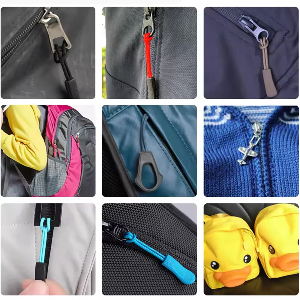CHENQI Custom Reflective Rubber Plastic Luminous Logo Glow in the Dark Zipper Puller for Phosphorescent Zipper