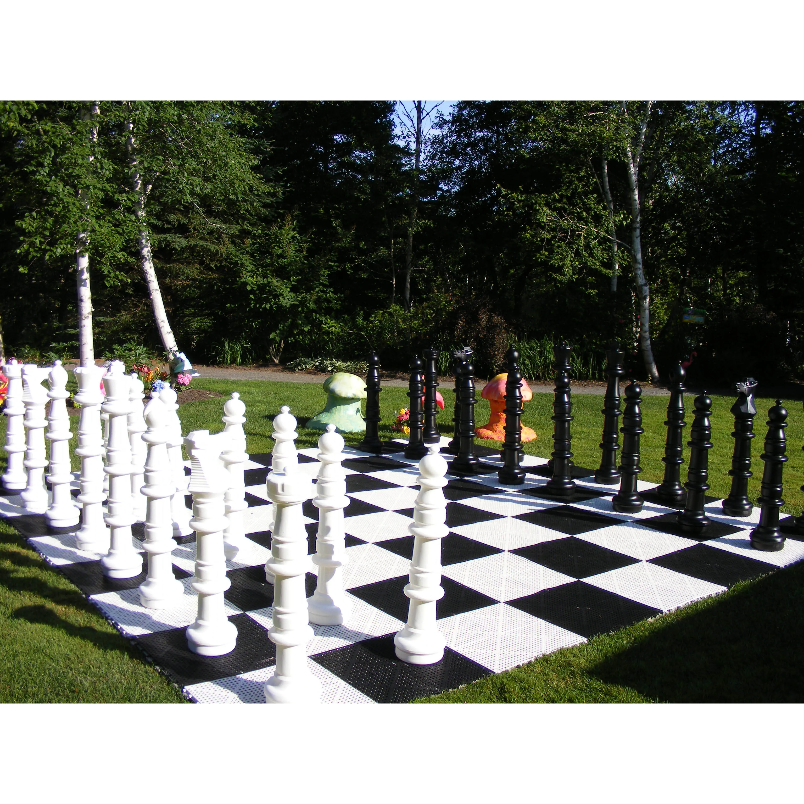 Mega lawn chess set
