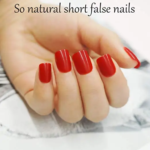 Natural French False Nails Kit Including 12 Different Size