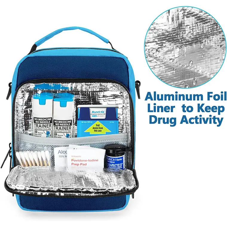Kids EpiPen Storage Bag Home School Children Epi Pens Organizer Cooler Bag OEM Epi Pens Insulated Bag