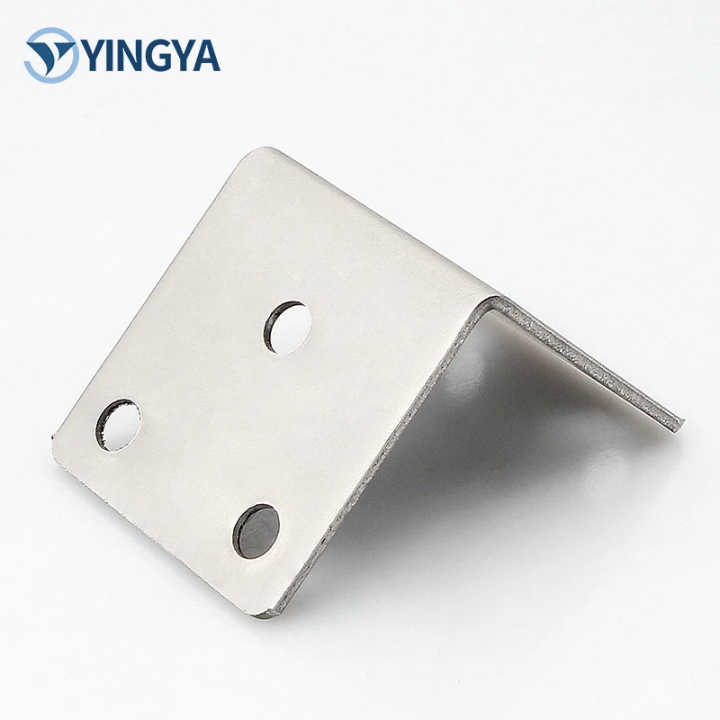 Stainless Steel Right Angle L-Shape Bracket Fastener Corner Code Fitting Connector for Wooden Shelf Furniture Hardware