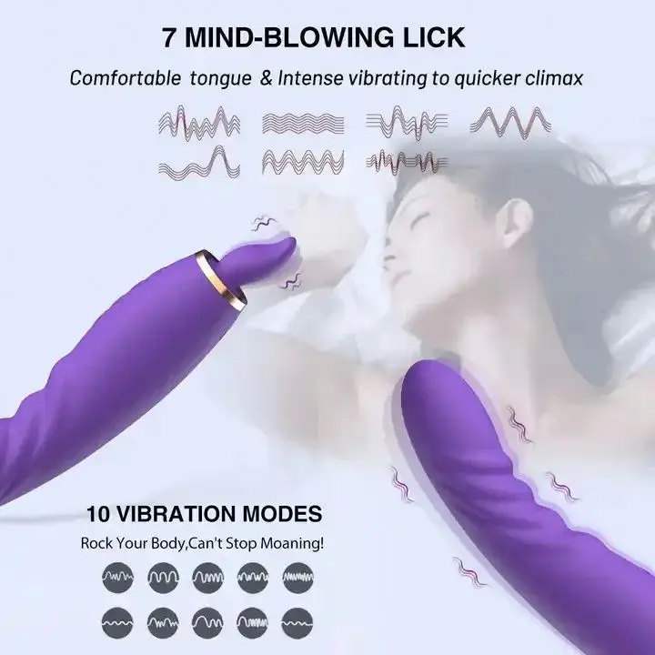 New 3 In 1 Breast Nipple Pump Sucking Oral Licking Av Wand Devices Female Masturbation Tongue Sucking vibrator for women