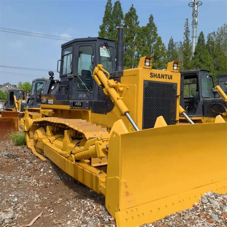 Second hand Shantui SD22 China brand crawler bulldozer low working hours cheap for sale