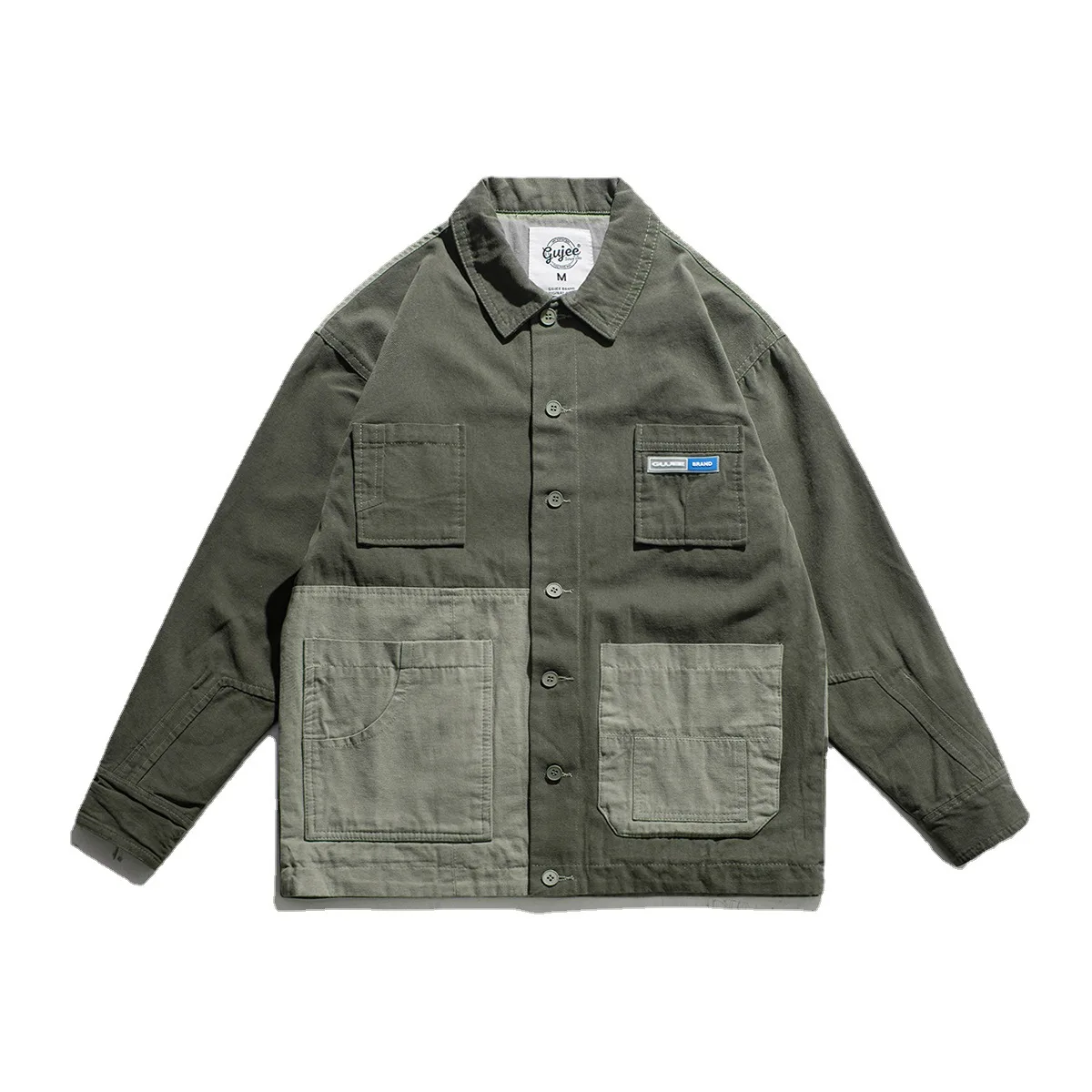 
Japan Style High quality Vintage street fashion men jackets and coats 2021 pocket patchwork men fashion jackets touring jacket 