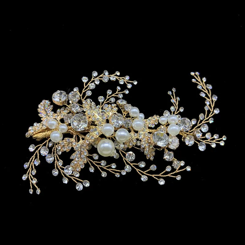 RE3841 New Design Rhinestone Crystal Bridal Headpiece wedding hair dress hair clip