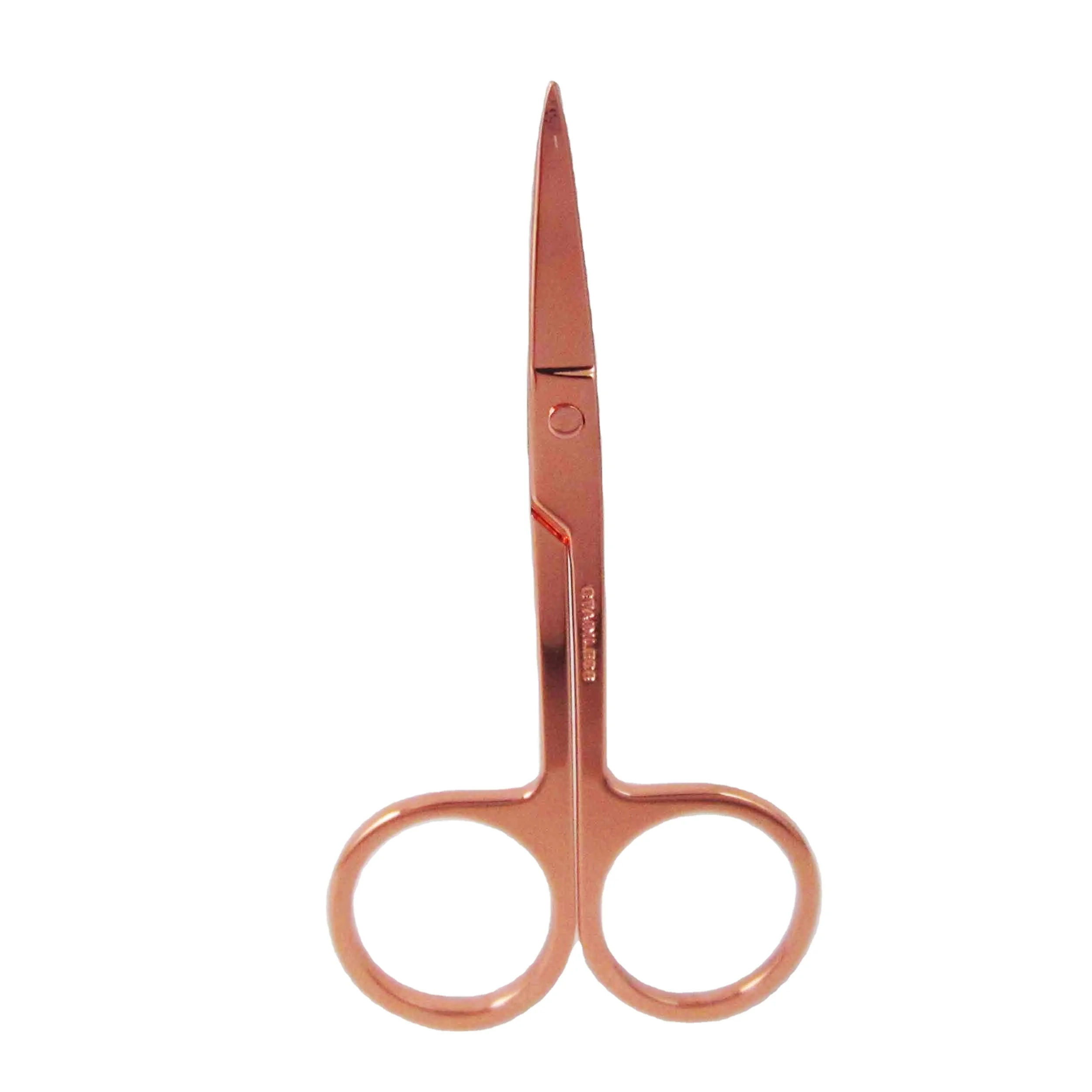 Straight And Curved Blade Rose Gold Nail Scissors