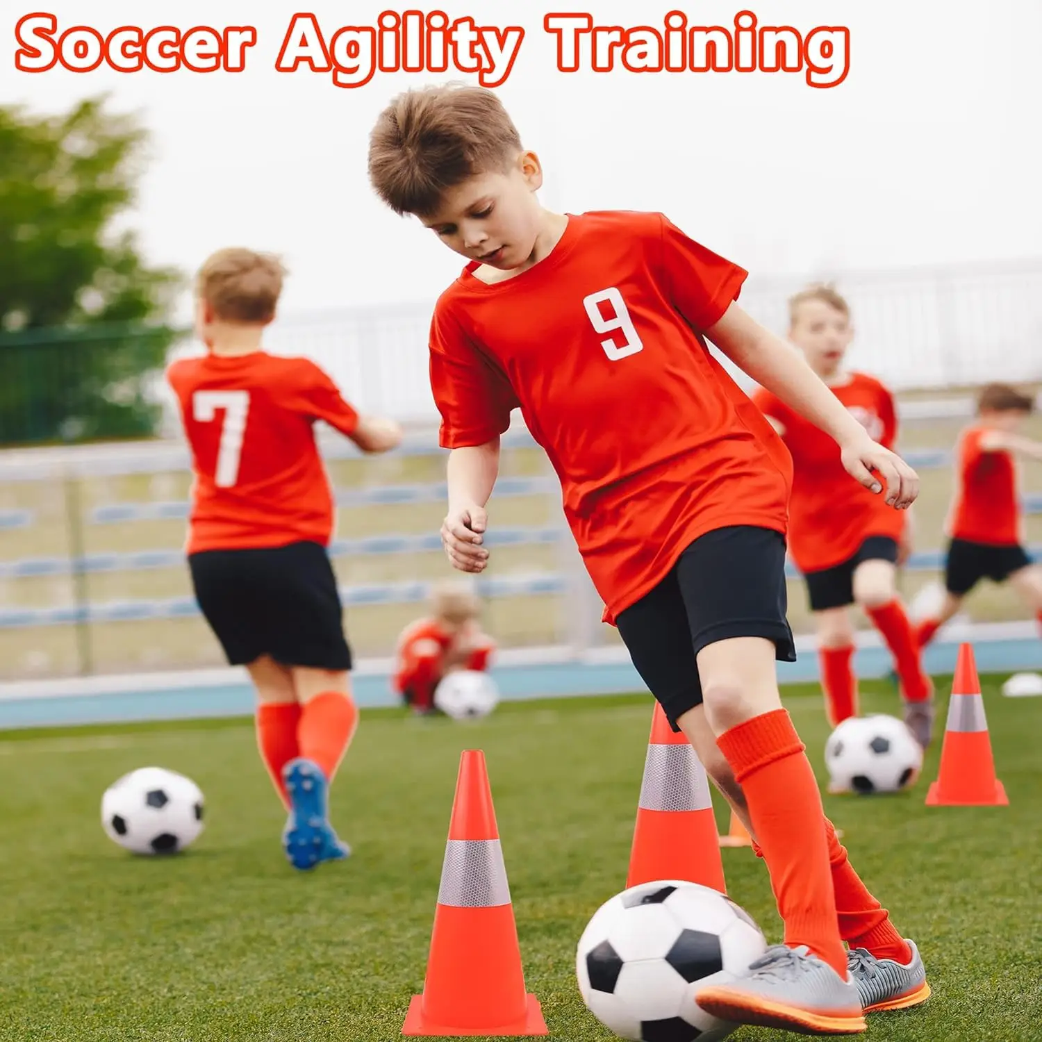 High Visibility High Intensity Reflective Film Self Adhesive Sticker Traffic Cone Sign for traffic Safety PVC Road Cones