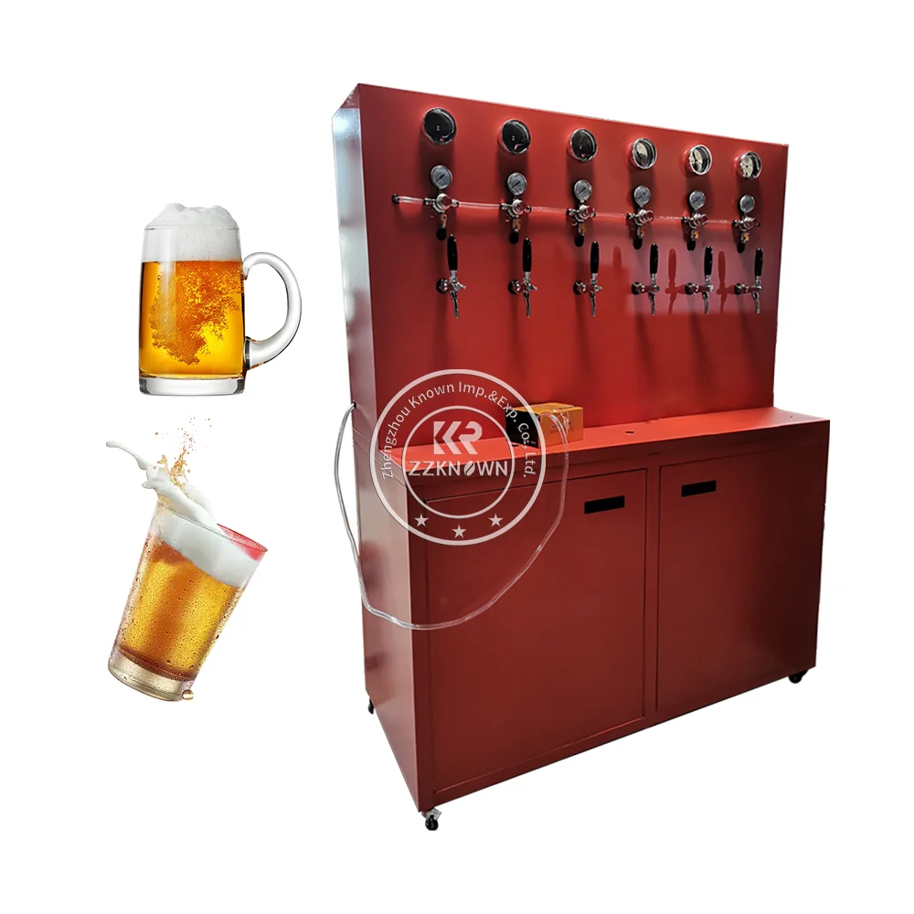 2024 Cold Drink Dispenser Stainless Steel Beer Tower Beverage Dispenser Machine With Stand And Spigot For Party