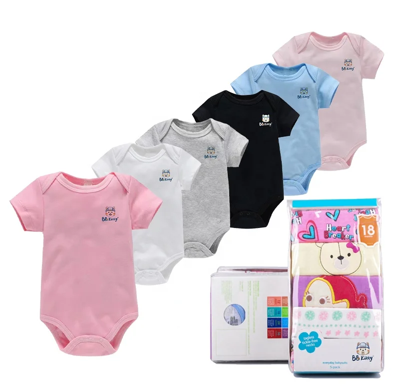 BB Китти Ropa Para Bebes кукла трансфер до Varon Nina вязать костюм коротким 52 см 100% органический хлопок осотп Повседневная белая футболка для девочек; Детские комбинезоны; Для