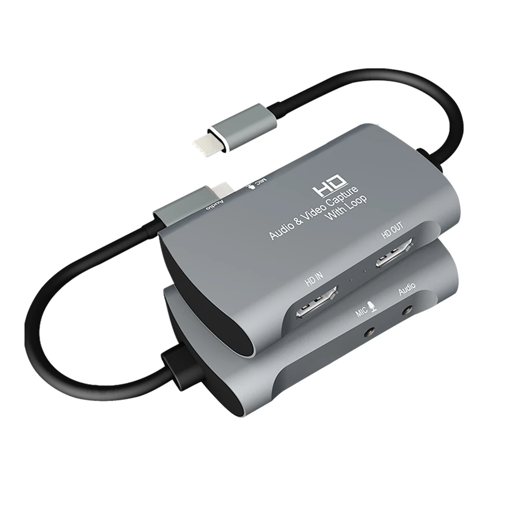 
 HD/F + MIC к HD/F + Audio + Type C/M 4K Аудио Видео Запись живая трансляция карта захвата  