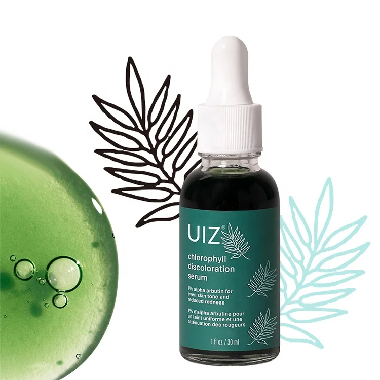 Chlorophyll Discoloration Serum 1% Alpha Arbutin Licorice Root Reduced Redness Improves Uv Damage Lifting Serum Face Care