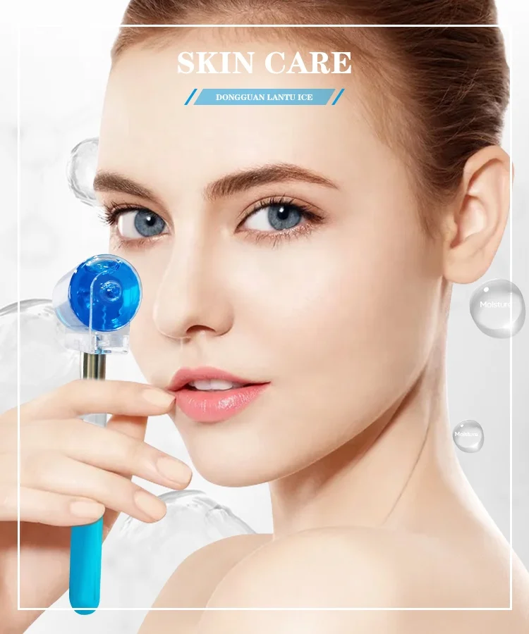 NEW Upgrade facial ice globes skin care cooling Glass gel ice roller for face massage beauty gel cold globes