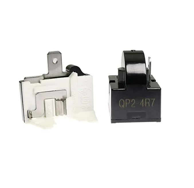 1Pcs QP2-4R7 1Pin 4.7 Ohm PTC Refrigerator Start Relay 1Pcs Refrigerator Overload Protector 4TM 1/2HP