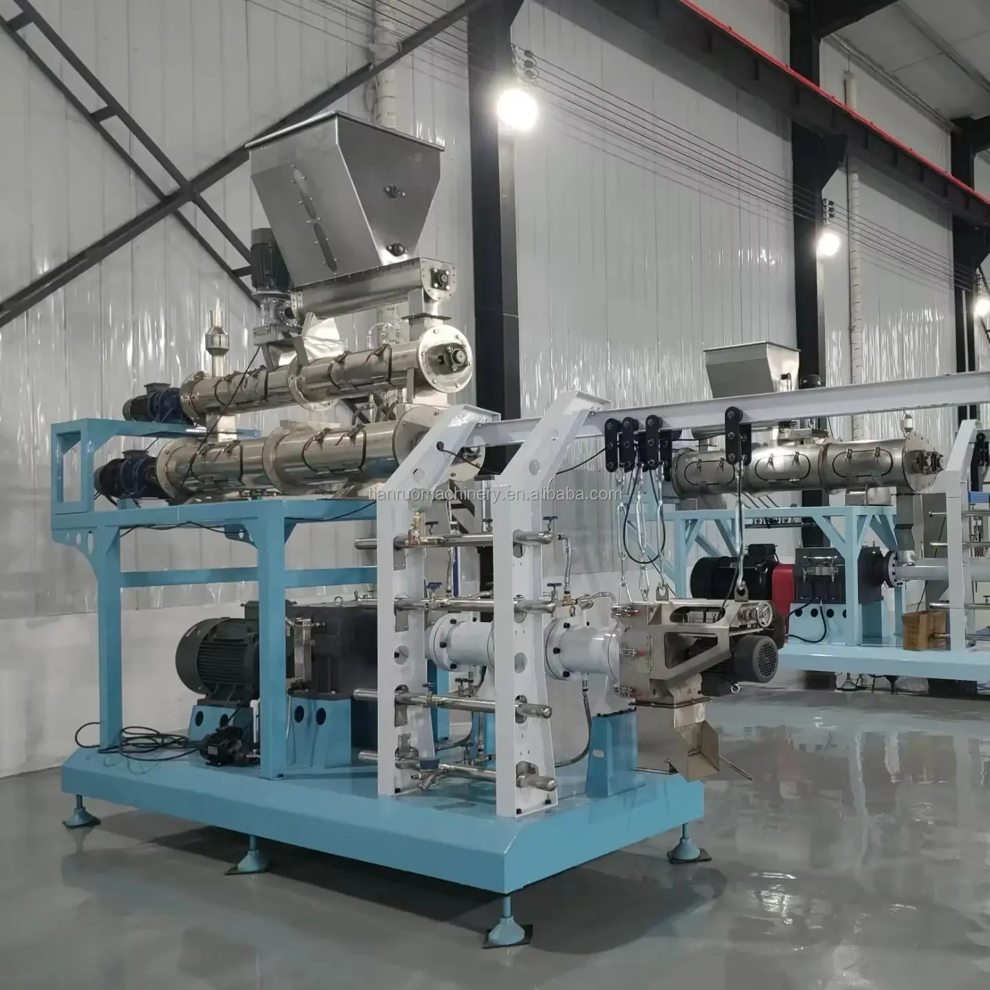 floating sinking fish Pet Feed Pellet Production Line Automatic Dog Food Processing Making Machine With Twin Screw Extruder