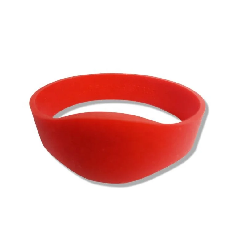 logo printing 13.56MHz rfid silicone nfc wristband bracelet