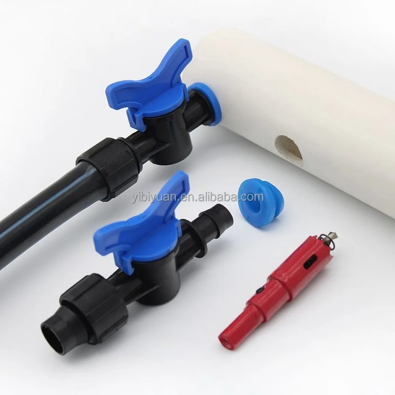 Agriculture irrigation pipe fittings 16mm drip tape connectors drip irrigation fittings