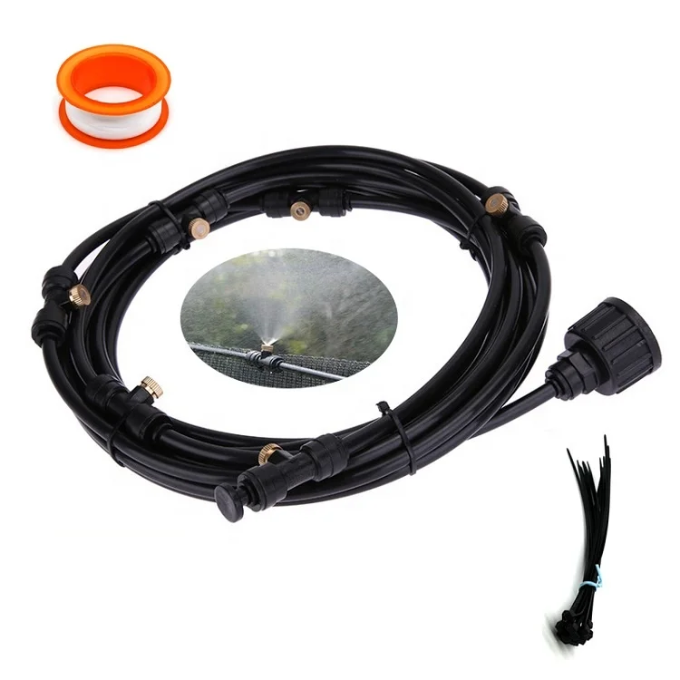 low pressure water mist cooling system disinfection system for cement block yard