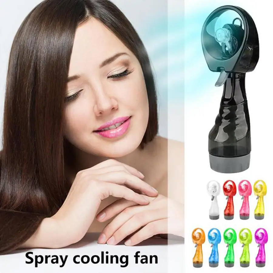 Water bottle magic mist system cooling water spray fan Portable Battery Powered Quiet shenzhen small fan