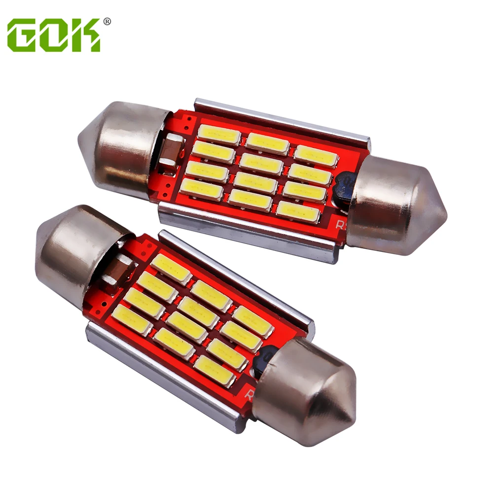 High quality auto bulb c5w led canbus 4014 10 12SMD festoon led 31mm 36mm 39mm 41mm 42mm car interior led light