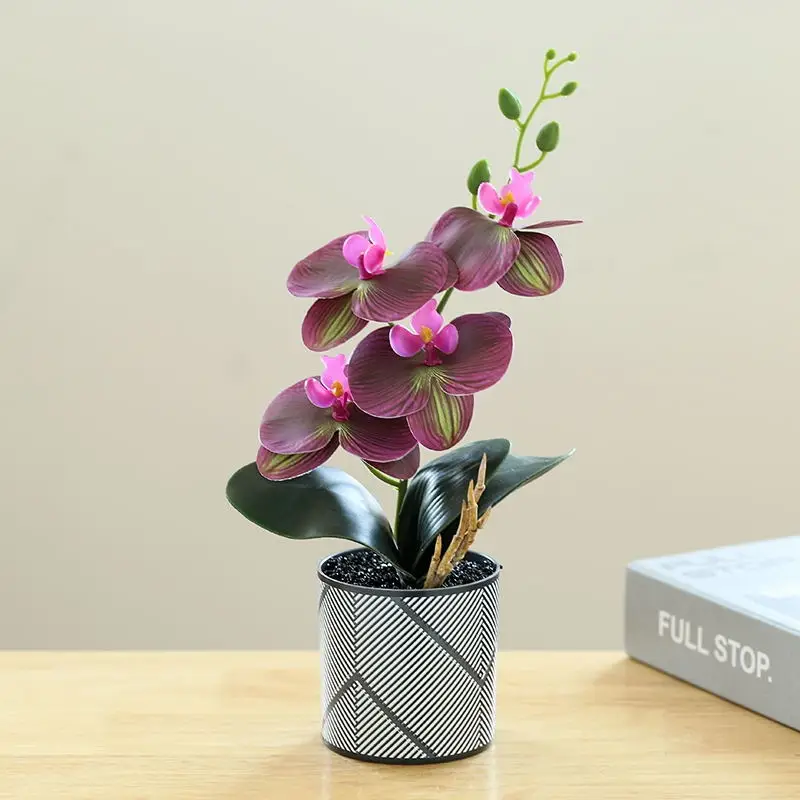 TS Orchid Purple Ornaments Plants For Party Home Decor