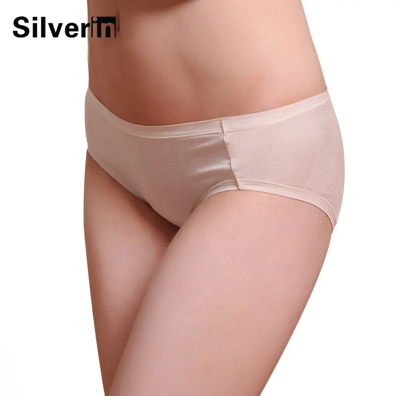 Whosale custom silver fiver anti-microbial modal women lingeries