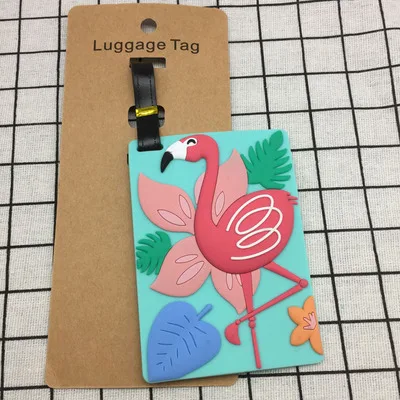 Travel Accessories Luggage Tag Animal Cartoon Silica Gel Suitcase ID Holder Baggage Boarding Tags Portable Label