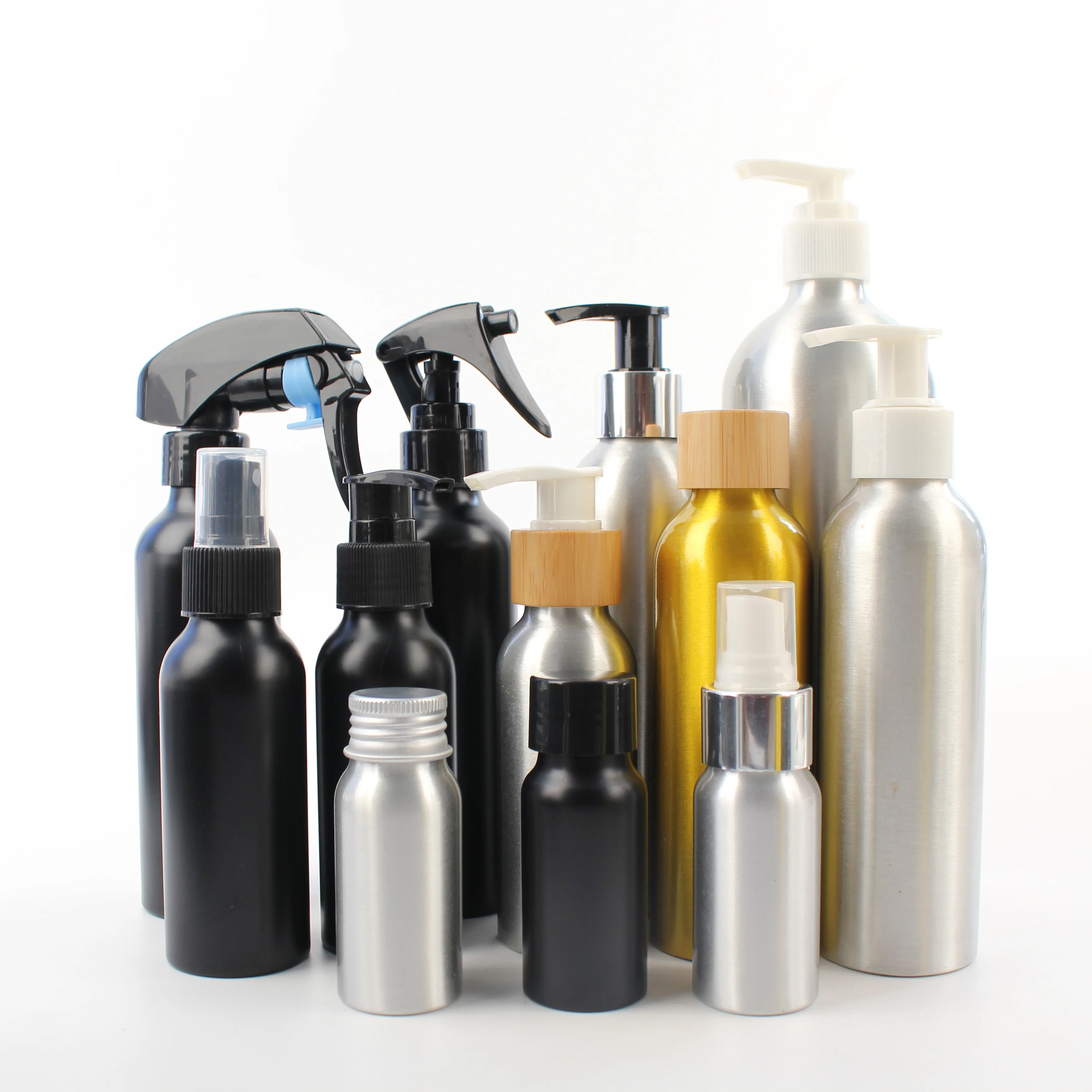 Оптовая продажа 30 м 50 мл 100 мл 150 мл 250 мл 500 мл серебряный пользовательский номер спрей флакон пустые алюминиевые косметические флаконы для духов спрей