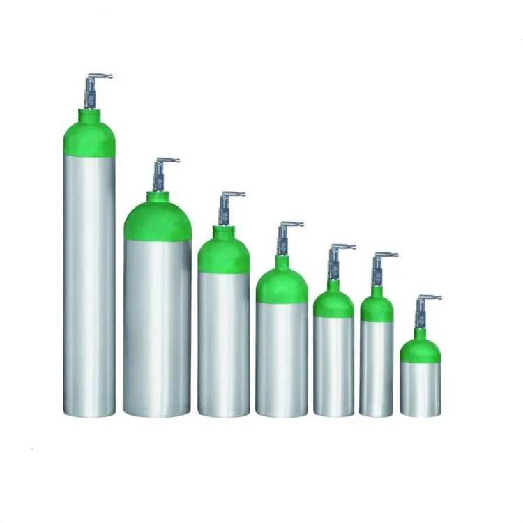 5L\10L\40L Wholesale Oxygen Gas Cylinder Tank ISO DOT Medical Oxygen Storage Tank with Sizes Chart